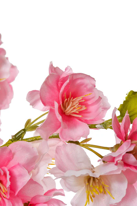 40" Silk Cherry Blossom Spray Dark Pink - Image 2