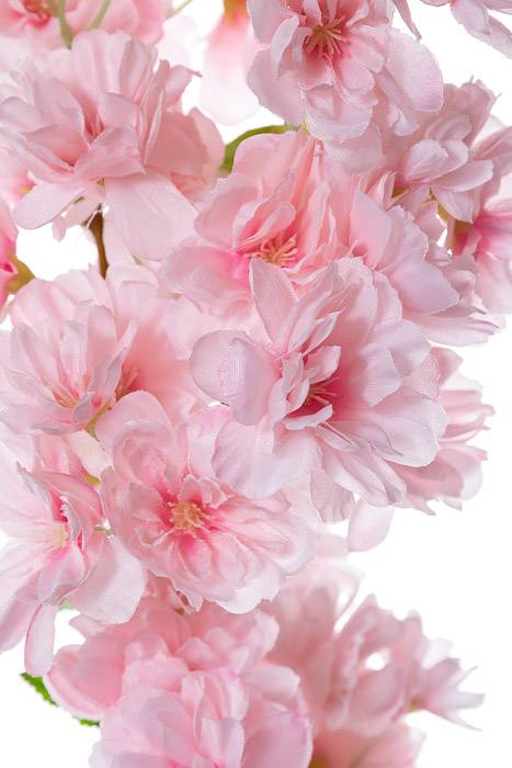 40" Silk Cherry Blossom Spray Light Pink - Image 2