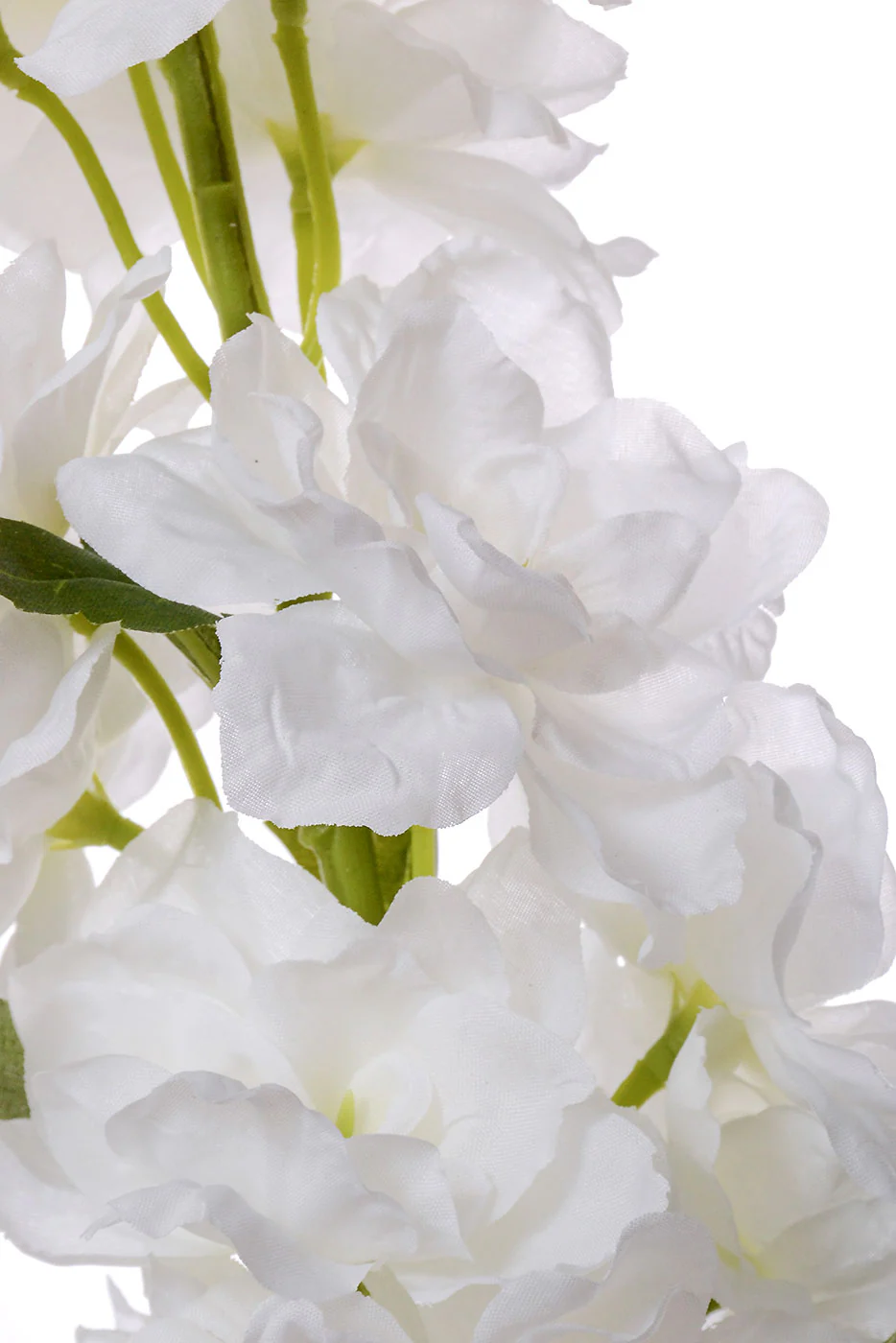 40" Silk  Delphinium Spray White - Image 2