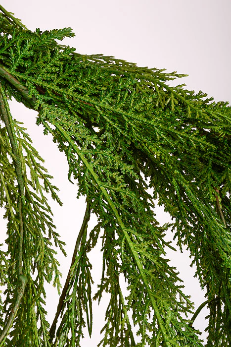 40" x 27" Artificial Natural Touch Cedar Dripping Garland Green - Image 2