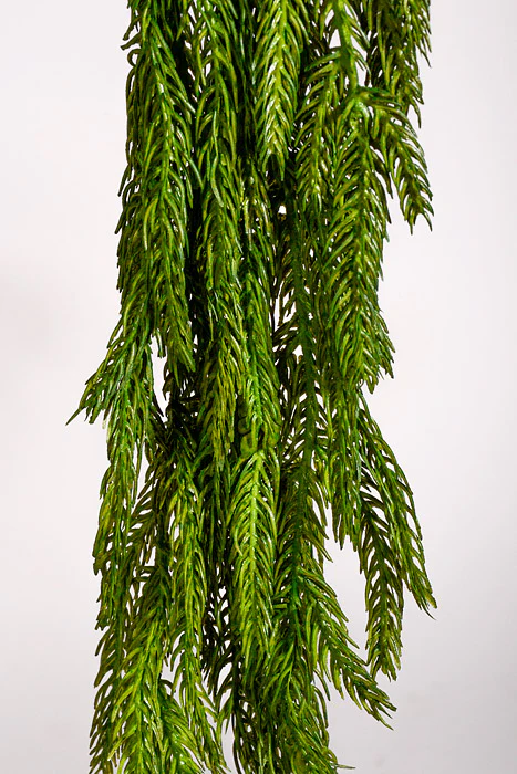 40" x 27" Artificial Real Touch Norfolk Pine Dripping Garland Green - Image 2