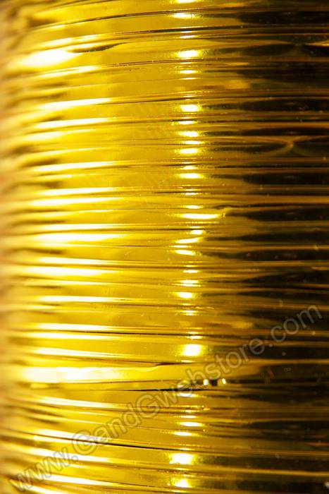 400yds Wired Twist Tie Gold - Image 2