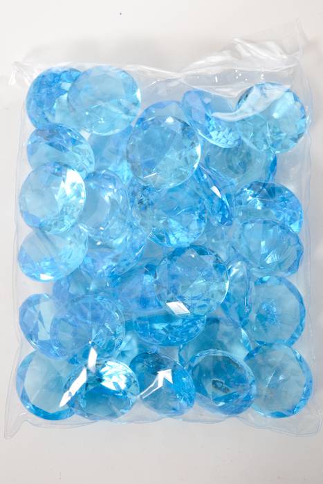 40mm Acrylic Diamond Light Blue Pkg/1lb - Image 2