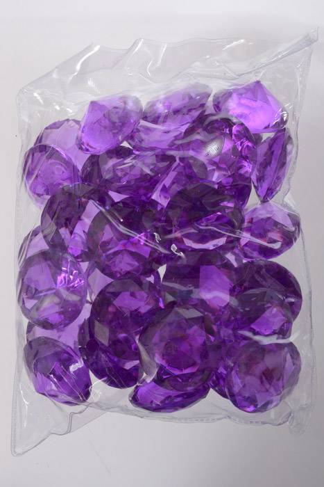 40mm Acrylic Diamond Purple Pkg/1lb - Image 2