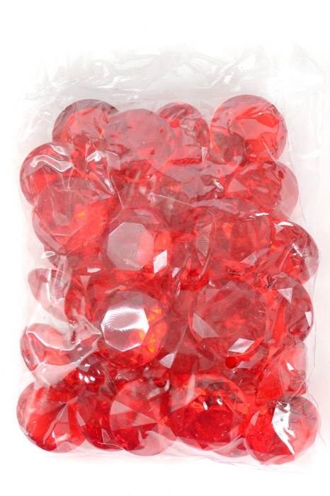 40mm Acrylic Diamond Red Pkg/1lb - Image 2
