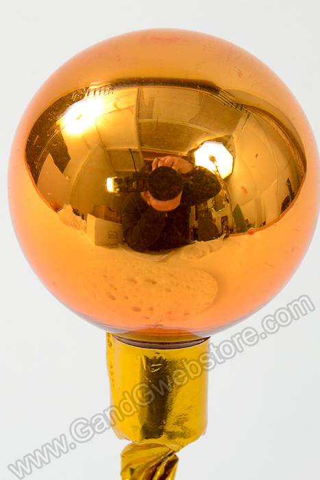 40mm Gloss Glass Ball Ornament Copper Pkg/48 - Image 2