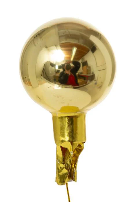 40mm Gloss Glass Ball Ornament (Gold) Pkg/48 - Image 2