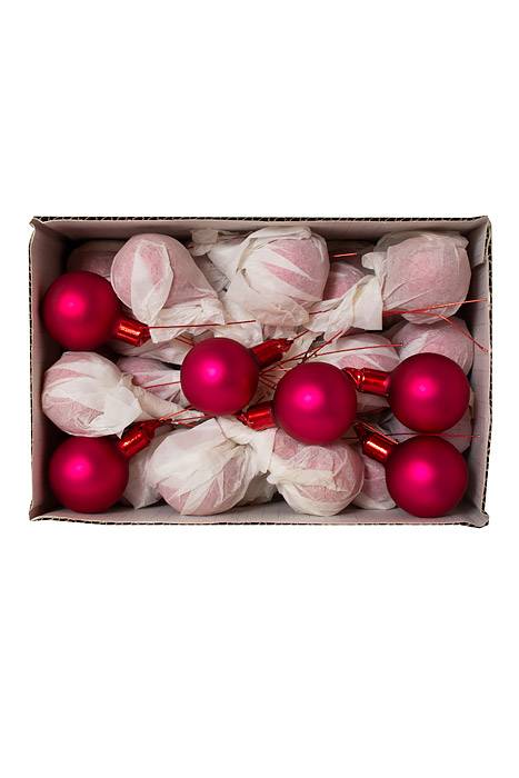40mm Matte Glass Ball Burgundy Pkg/48 - Image 3