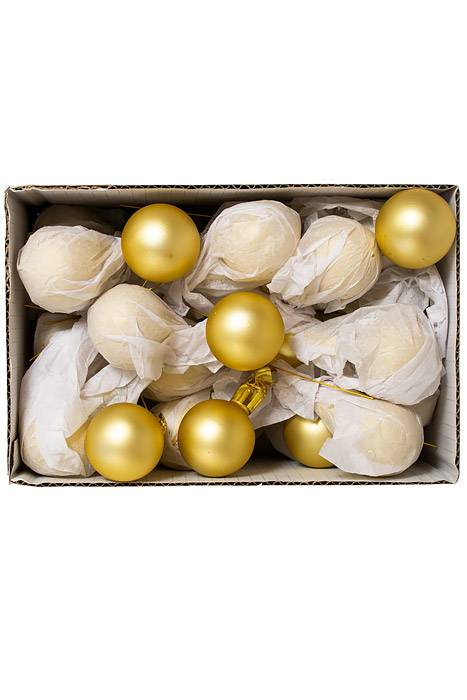 40mm Matte Glass Ball Gold Pkg/48 - Image 3