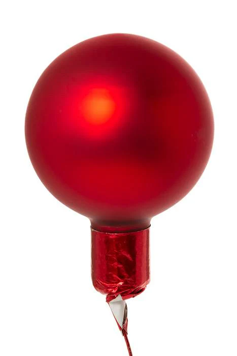 40mm Matte Glass Ball Red Pkg/48 - Image 2