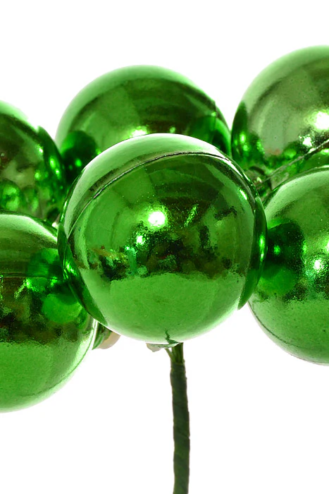 40Mm Shiny Stemball Bunch (Green) - Image 2