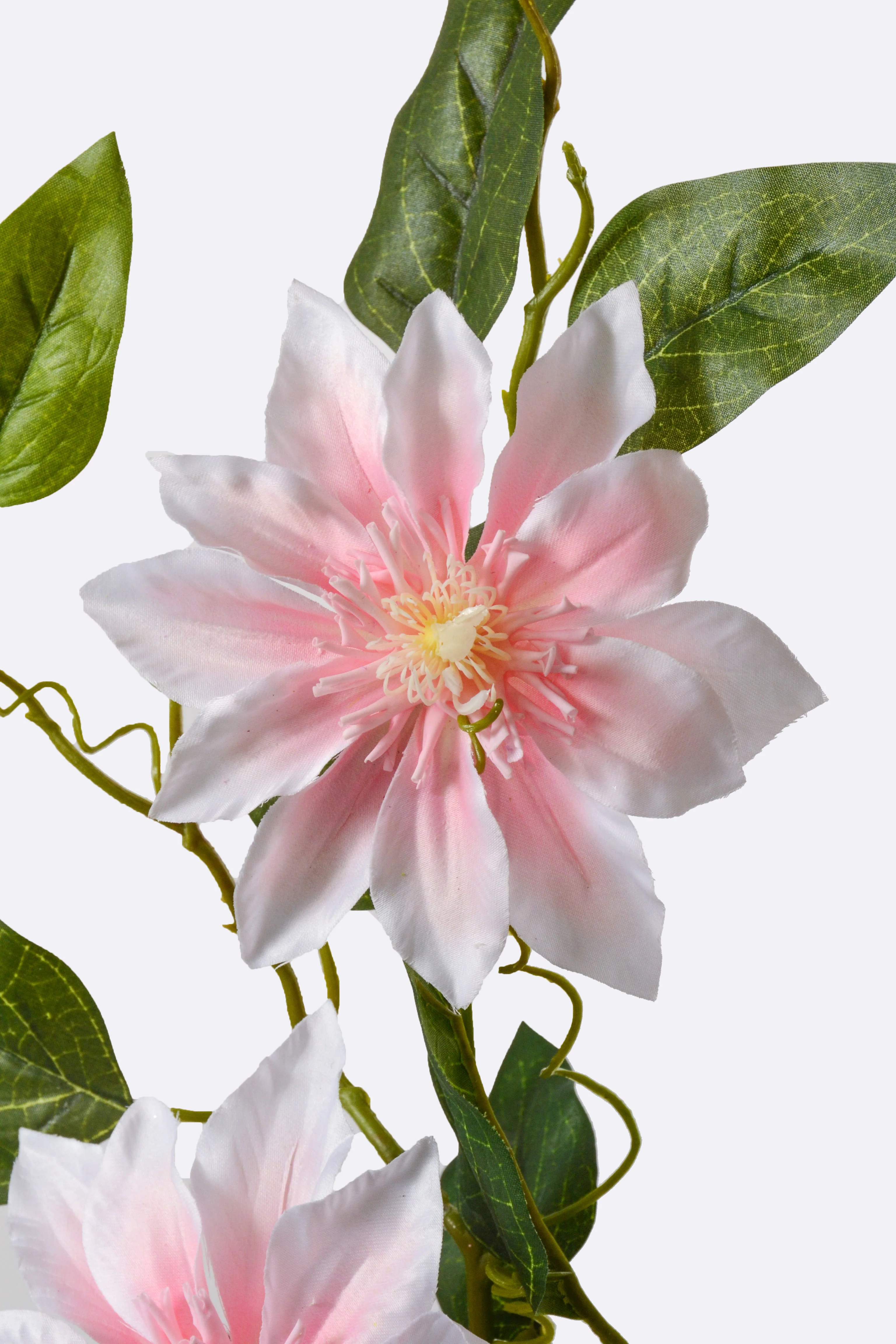 41" Silk Clematis Spray Pink - Image 2