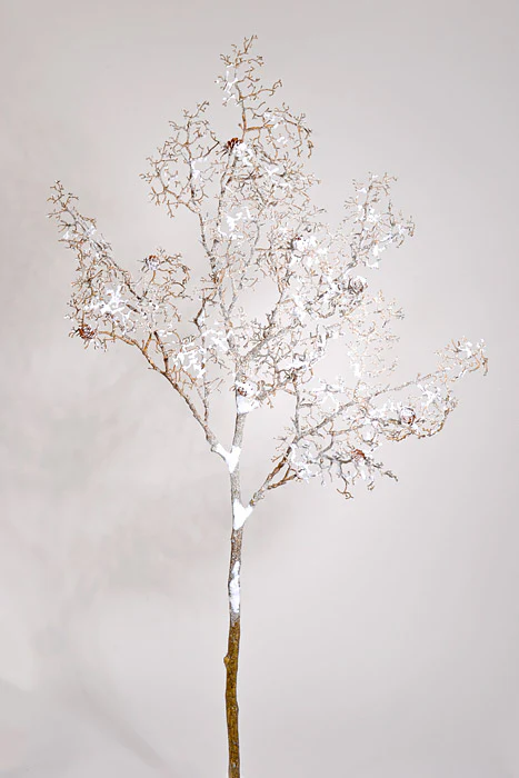 42.5" Winter Chalet Snowy Pine W/Cone Spray Brown/White Snow