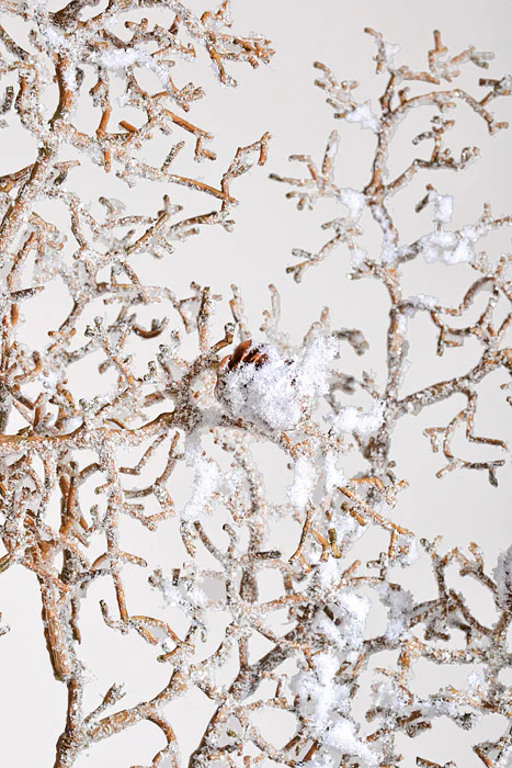 42.5" Winter Chalet Snowy Pine W/Cone Spray Brown/White Snow - Image 2