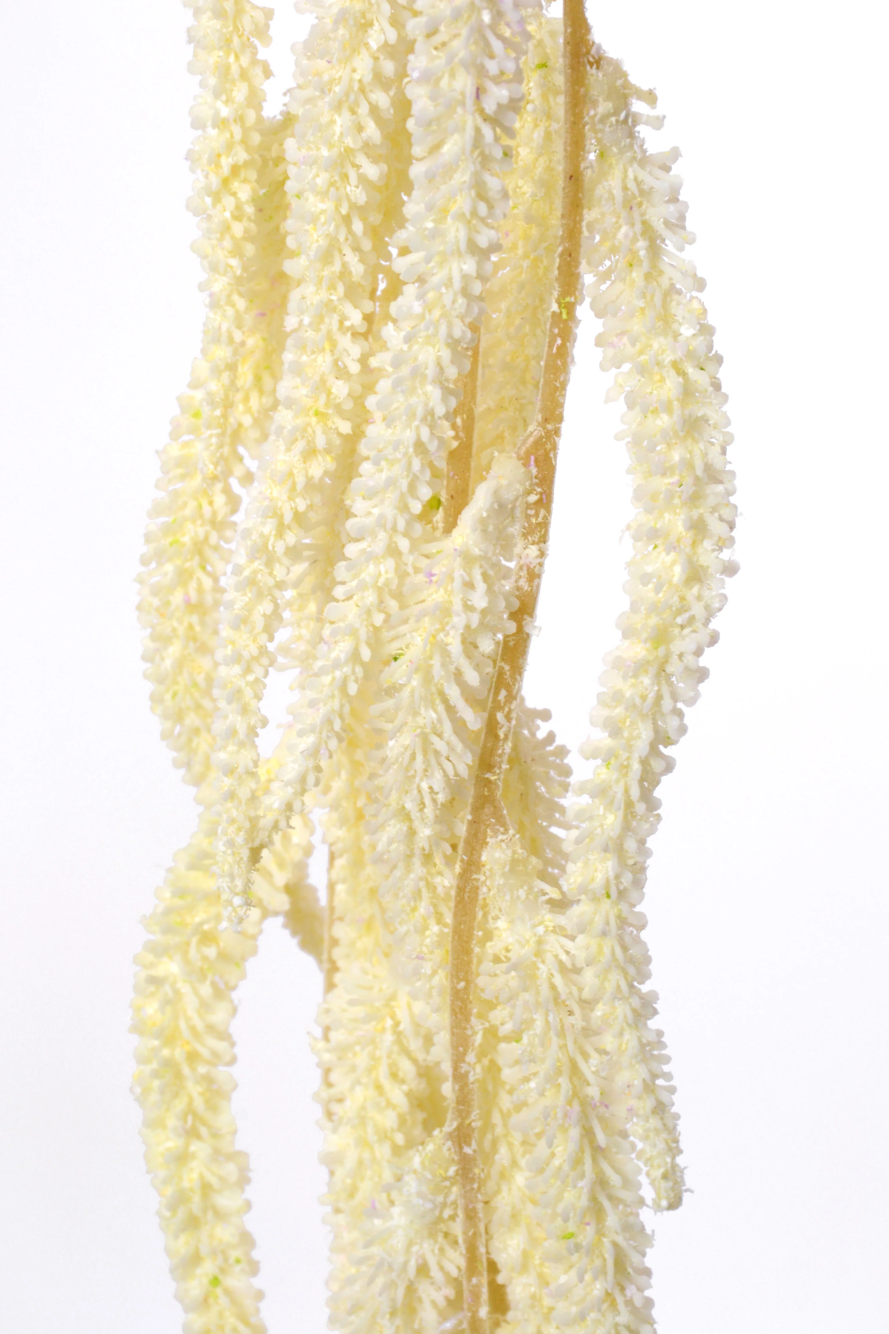 42" Artificial Amaranthus Hanging Spray White - Image 2