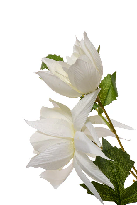 42" Silk Rose Myrtle Spray White - Image 2