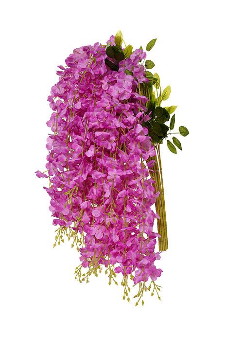 42" Silk Wisteria Hanging Spray Orchid Pkg/12 - Image 2