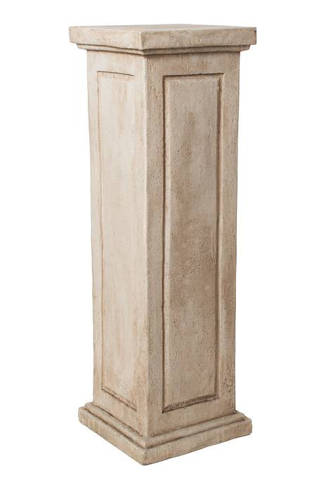 42" X 13.5" Mango Classic Square Column Antique White