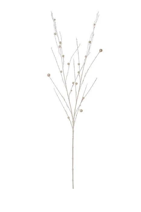 43.5" Beaded Pearl Spray Cool White