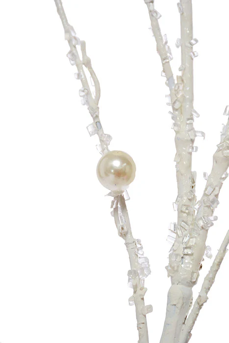 43.5" Beaded Pearl Spray Cool White - Image 2