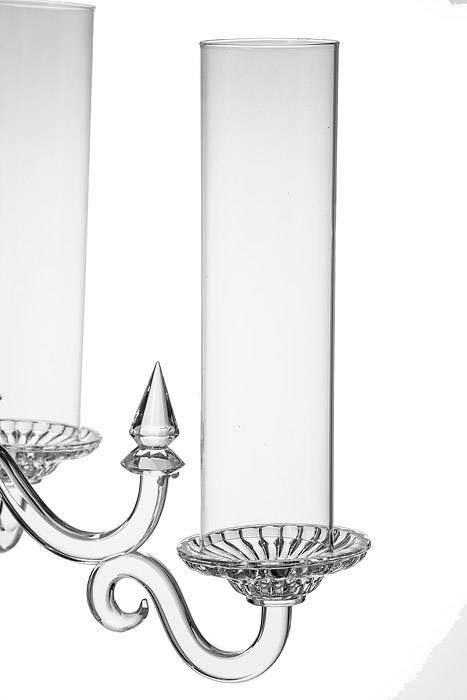 43" Crystal 5-lite Candelabrum W/glass Clear - Image 2