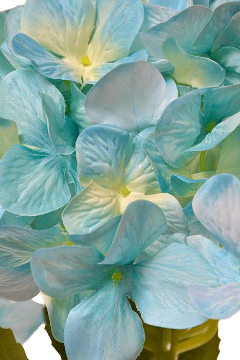 44" Single Giant Silk Hydrangea (Turquoise) - Image 2