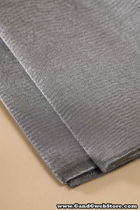 44" X 3yds Sheer Fabric Gray - Image 2