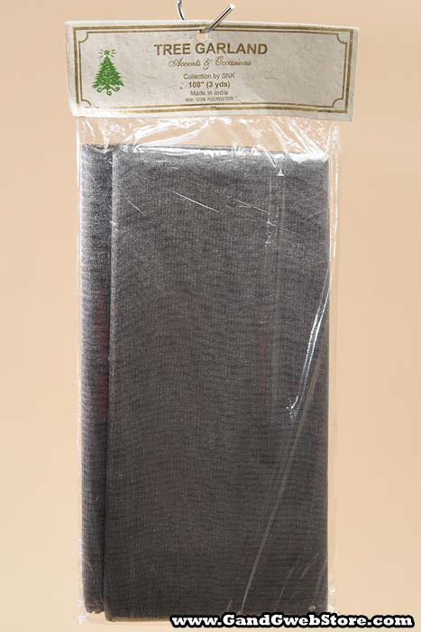 44" X 3yds Sheer Fabric Gray - Image 3