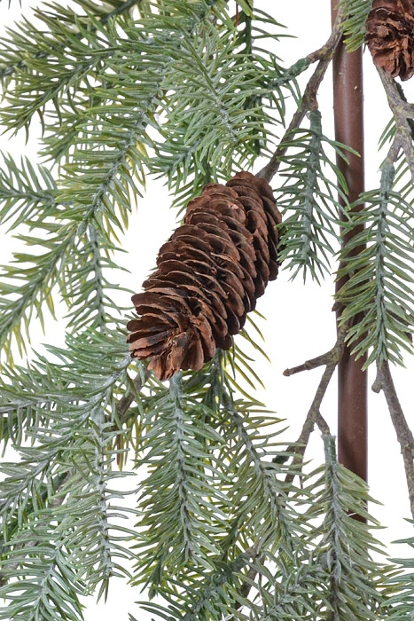 45" Fir Pine W/Cones Garland Green - Image 2