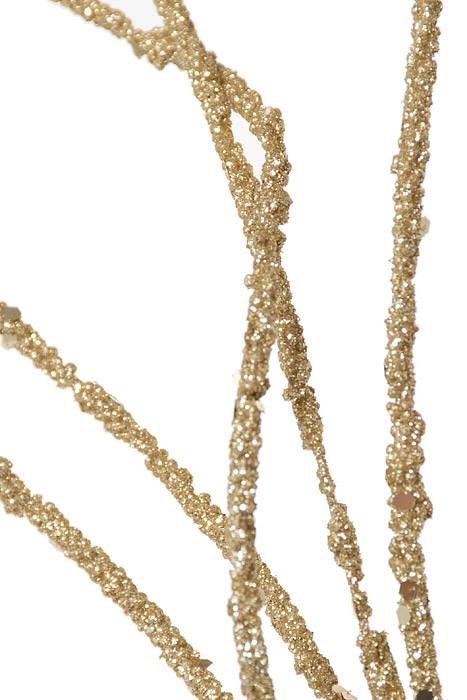 45" Glitter/sequin Wispy Willow Spray Champagne - Image 2