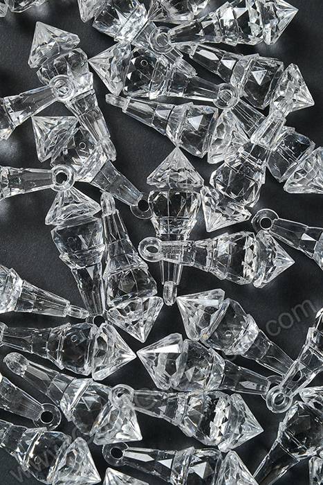 45mm Acrylic Drop Accessory Clear Pkg/36 - Image 2