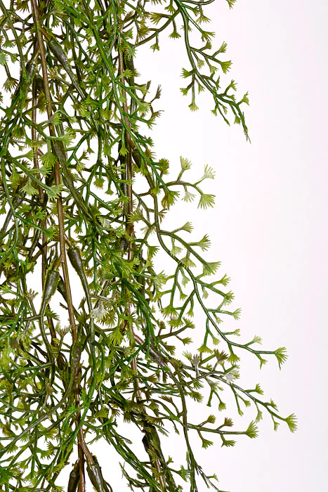 46" Artificial Maidenhair Hanging Bush Green - Image 2