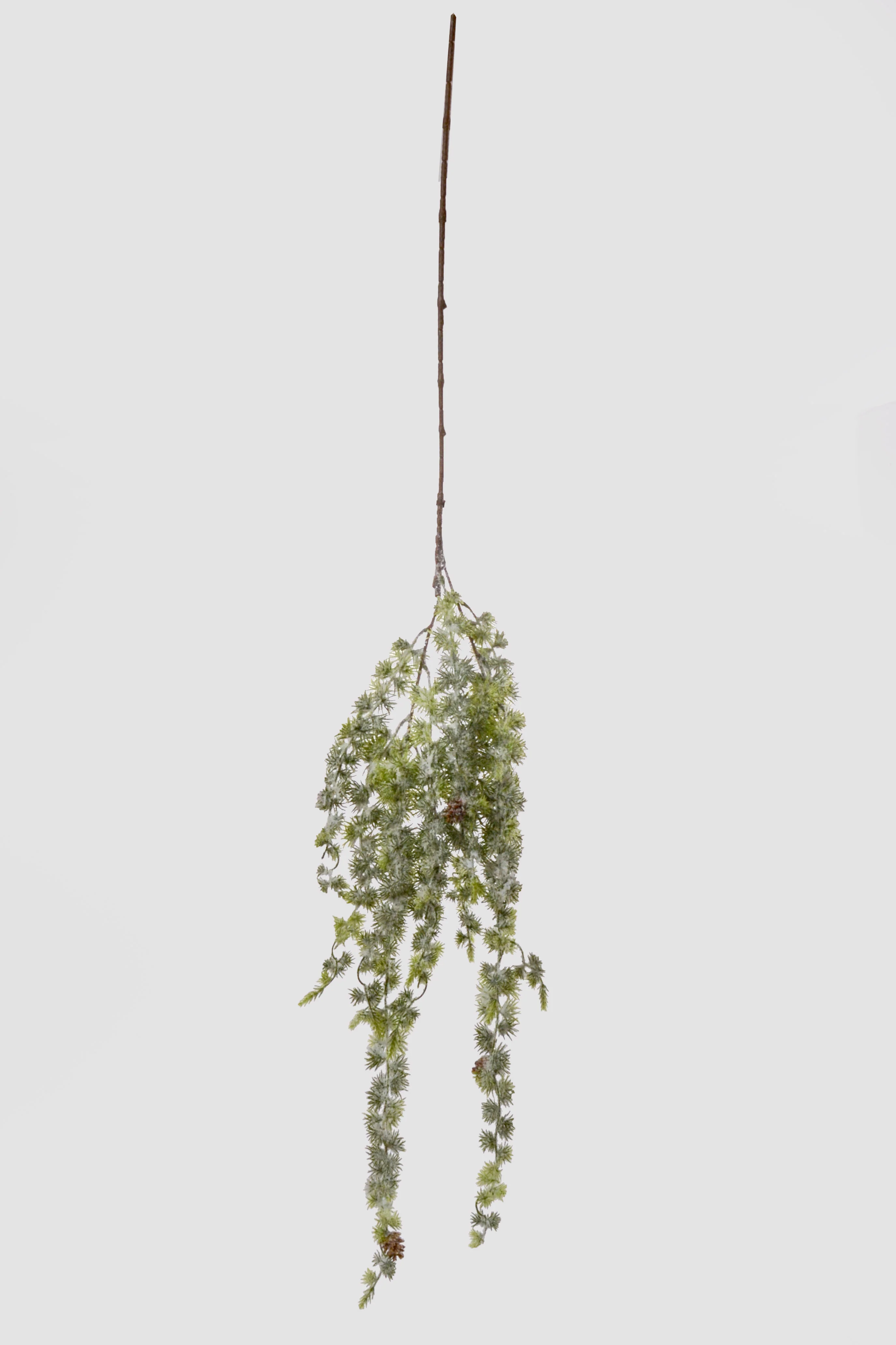 46" Hanging Snow Pine Spray White/Green