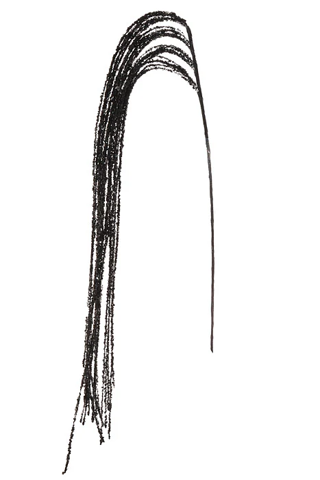 47.25" Glitter Hanging Willow Spray Black