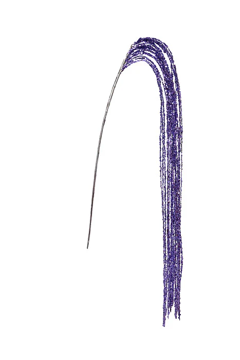 47.25" Glitter Hanging Willow Spray Purple