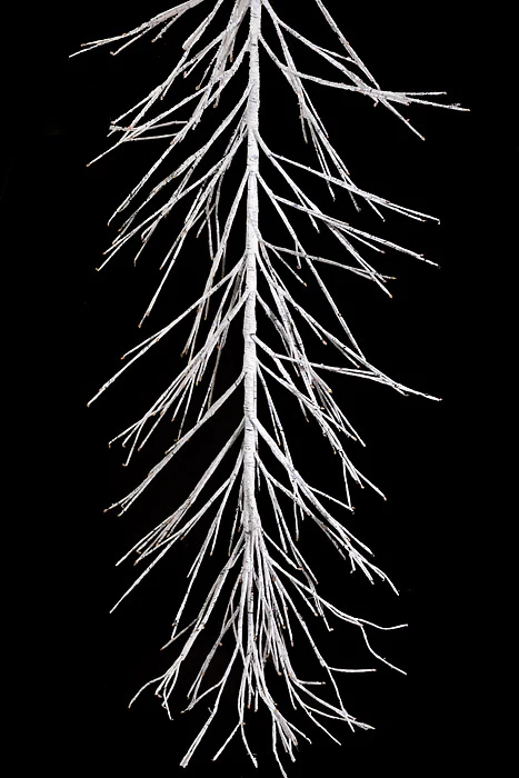 48" Led/Trim Ultra Birch Garland Plug In White