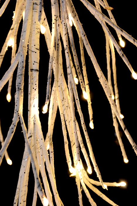 48" Led/Trim Ultra Birch Garland Plug In White - Image 3