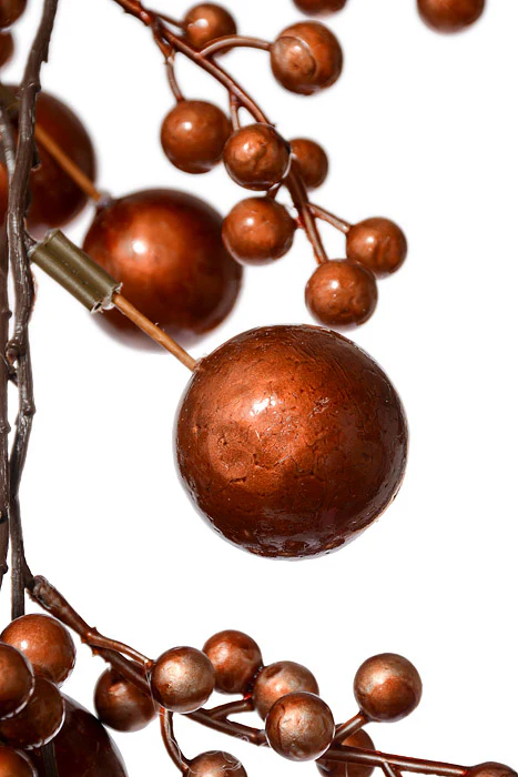 48" Metallic Berry Ball Hanger Copper - Image 2