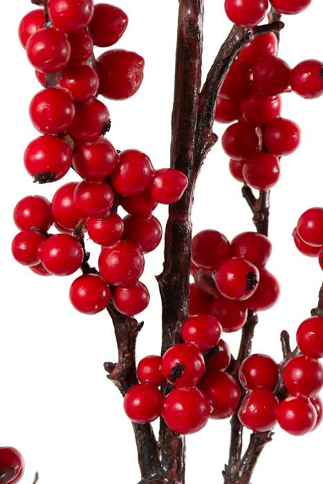 48"  Winter Berry Cluster Spray Red - Image 2