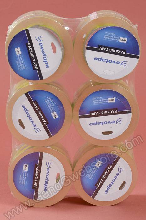 48mm X 100mm Crystal Clear Tape Clear Pkg/6 - Image 2