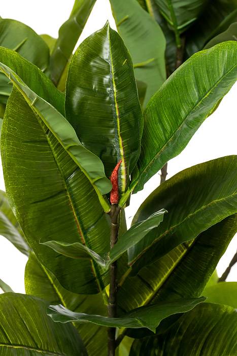 4ft Real Touch Rubber Leaf In Pot Green - Image 2