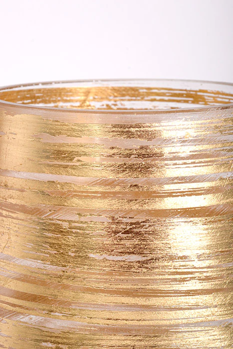 5.1" x 7.9" Glass Vase Gold - Image 2