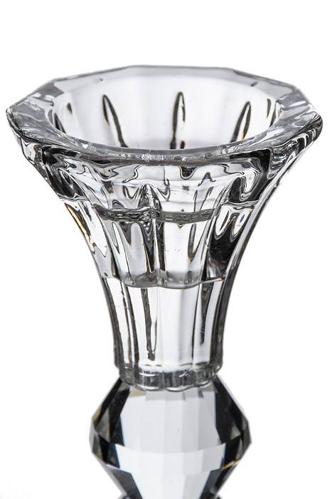5.5" Crystal Single Candle Holder Clear - Image 2