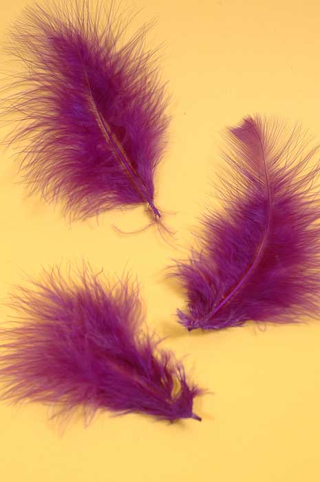 5" - 7" Ostrich Feather Purple Pkg/50 - Image 2