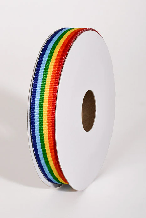 5/8"  X 10Yds Grosgrain Ribbon Rainbow - Image 2