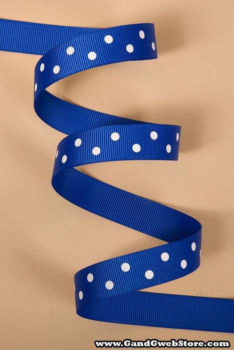 5/8" X 17yds Grosgrain Electric Blue #352 - Image 2