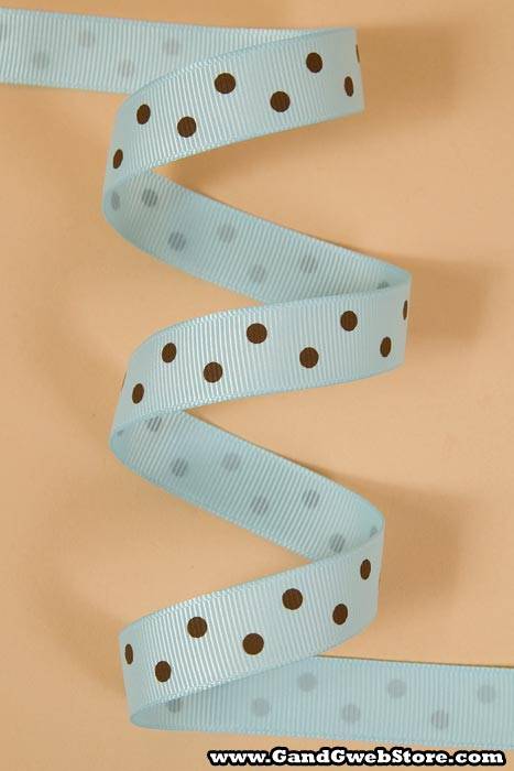 5/8" X 17yds Grosgrain Light Blue #305 - Image 2