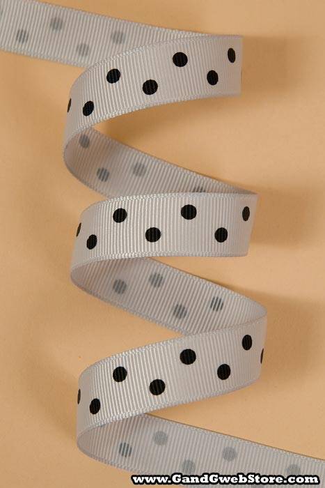 5/8" X 17yds Grosgrain Steel Grey#007 - Image 2