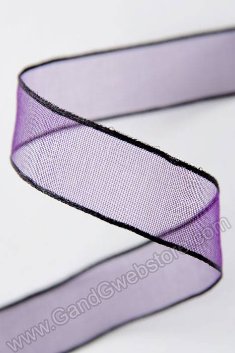 5/8" X 25yds Encore Wired Ribbon Aubergine - Image 2