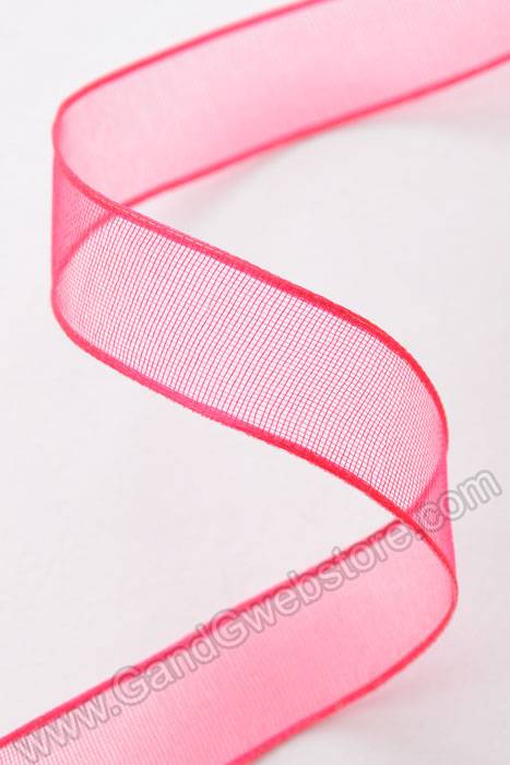 5/8" X 25yds Encore Wired Ribbon Fuchsia - Image 2